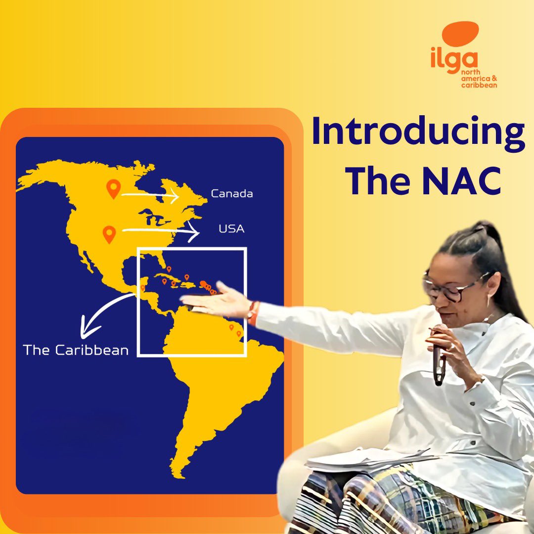 ILGA_NAC's tweet photo. In October 2021, ILGA-NA expanded to address the unique needs of the Caribbean and was rebranded as ILGA-NAC. 

This shift ensures more tailored advocacy and support  for 2SLGBTQI+ communities across both North America and the Caribbean https://t.co/Ek13ms48tp