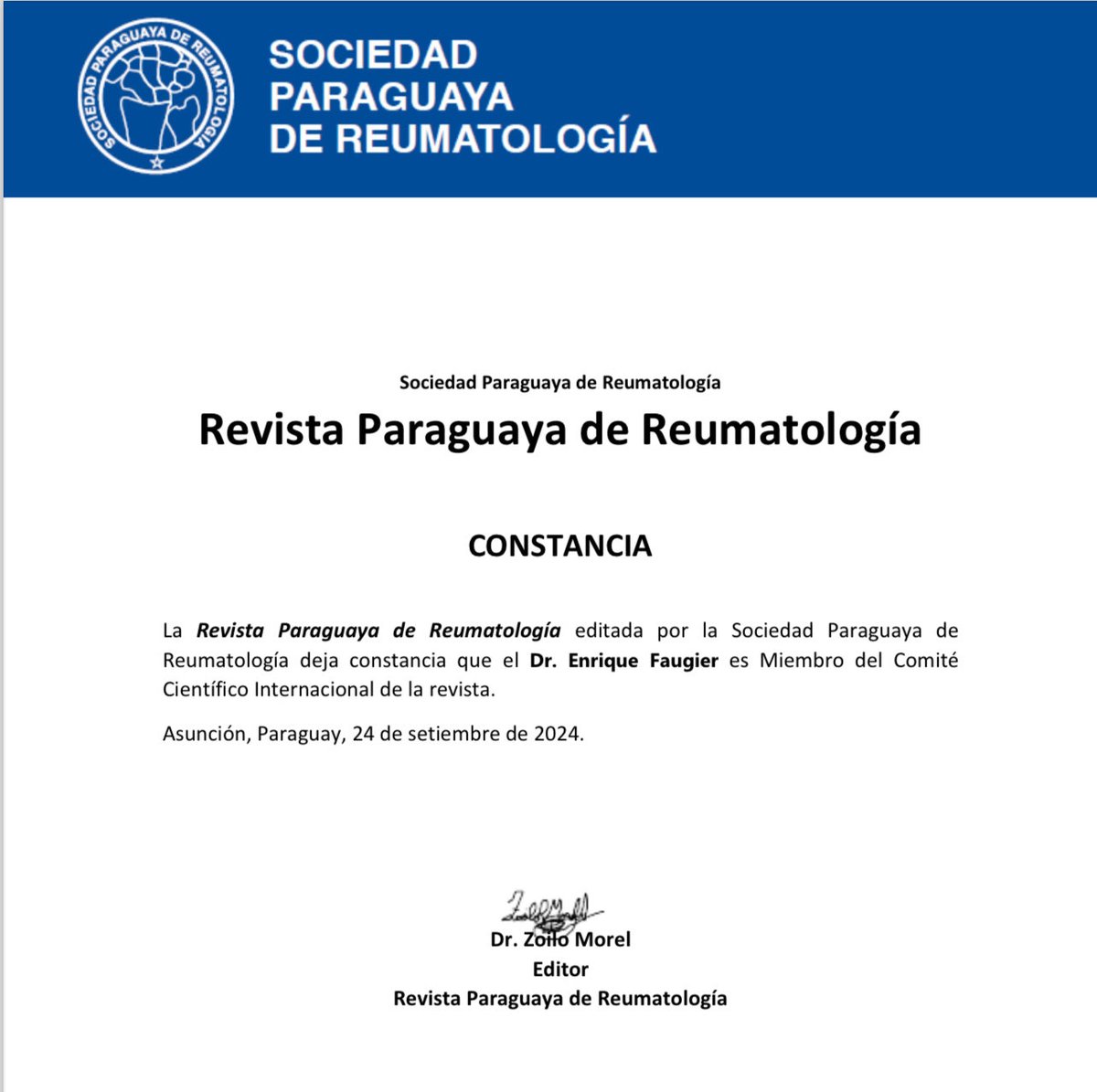 Trascendiendo.  
revista.spr.org.py/index.php/spr #ReumatologoPediatra