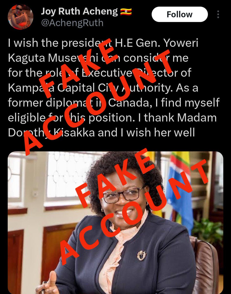 KansimeKevin's tweet photo. @AchengRuth Fake fake fake fake fake fake fake fake account and post. https://t.co/XLtSSOQXAR