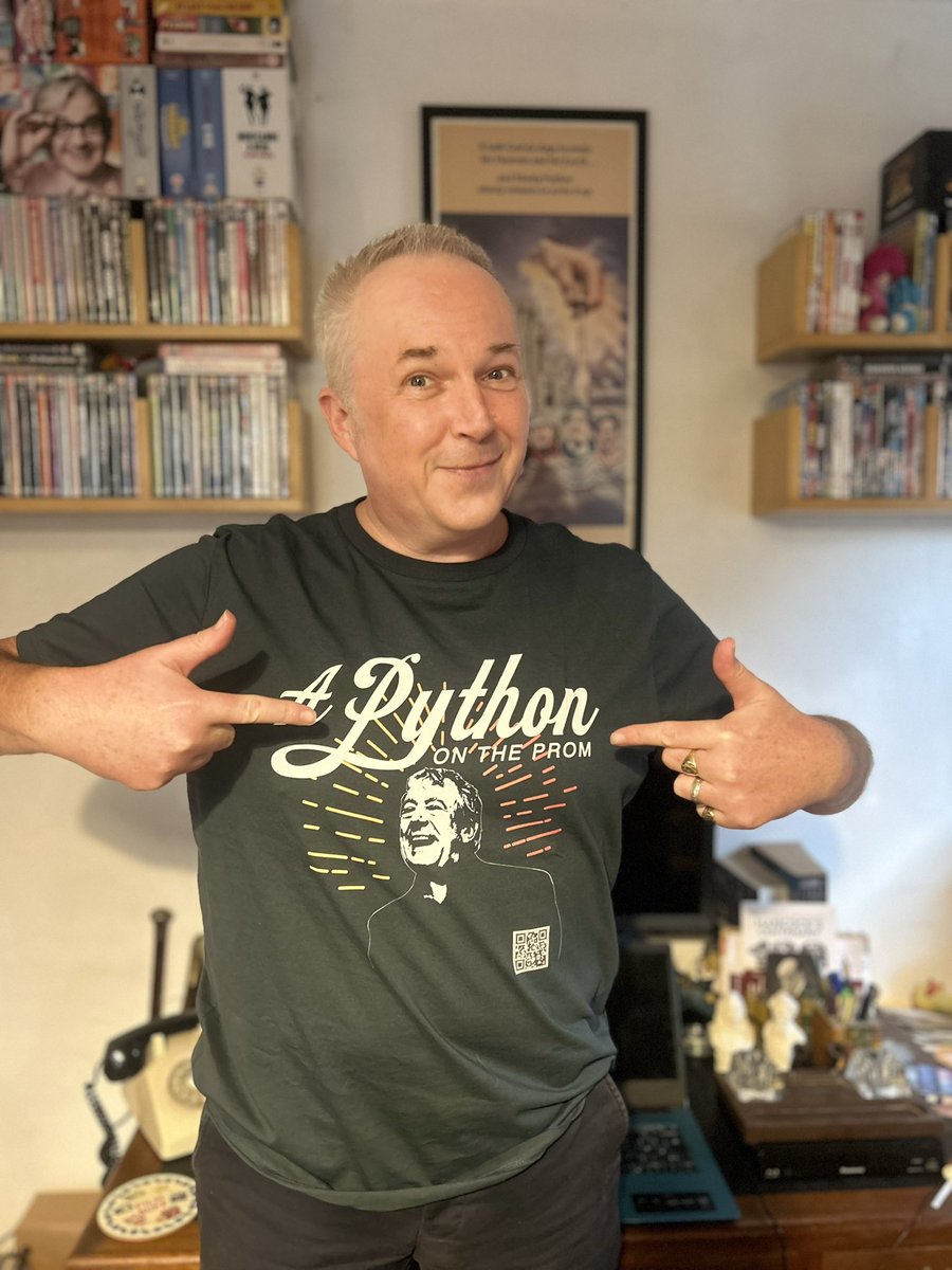 Robert Ross (@robertwrossesq) on Twitter photo 👕 This morning my official <a href="/PythonOnTheProm/">A Python On The Prom</a> T-Shirt arrived!
You too could be the proud owner of one, and support the Statue Appeal for the late, great Terry Jones!
🛒 a-python-on-the-prom.teemill.com/product/python…
#ComedyHistorian #TerryJones #montypython 👕 This morning my official <a href="/PythonOnTheProm/">A Python On The Prom</a> T-Shirt arrived!
You too could be the proud owner of one, and support the Statue Appeal for the late, great Terry Jones!
🛒 a-python-on-the-prom.teemill.com/product/python…
#ComedyHistorian #TerryJones #montypython