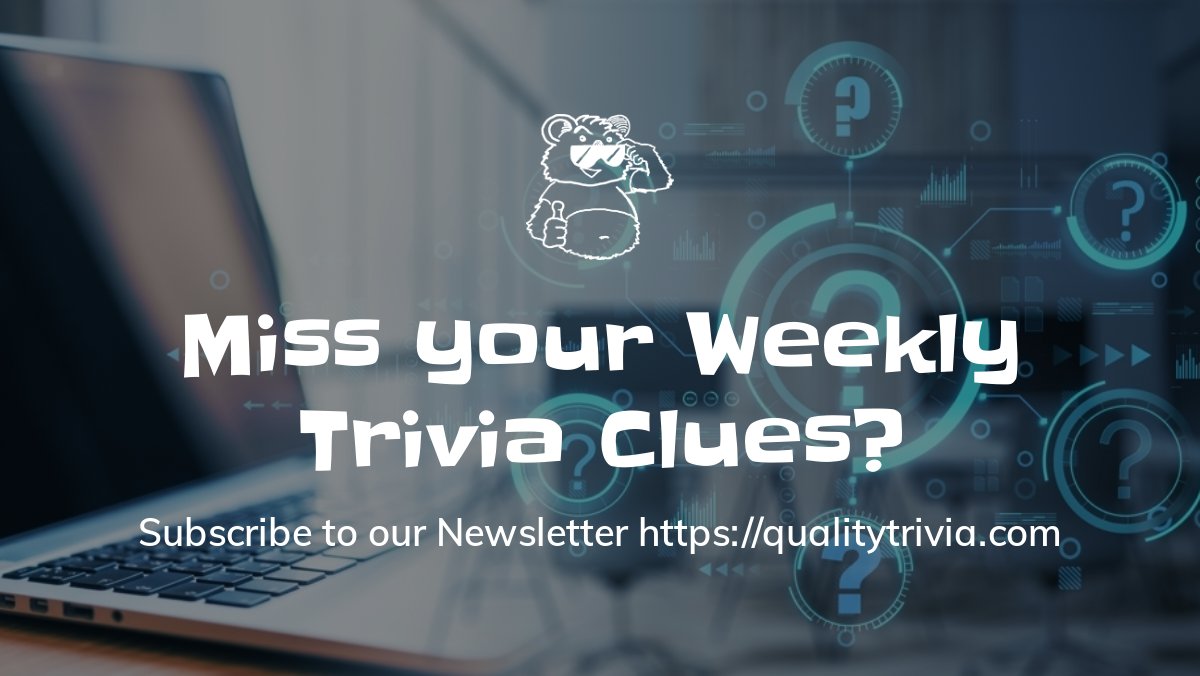 QualityTrivia's tweet photo. Miss your Weekly Trivia Clues?

Find the full schedule in our bio! 

#qualitytrivia #trivia #teamtrivia #freetrivia #pubtrivia #springfieldor #eugene #bartrivia https://t.co/uUWH3Mg6Th