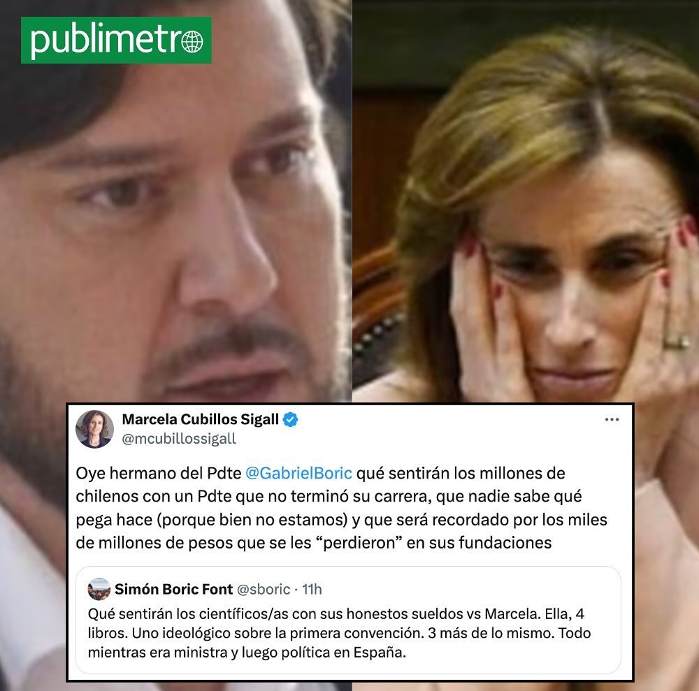 Gorderizador's tweet photo. Hay que reconocer que Cubillos le sacó la chucha a Simón Boric https://t.co/5OcTZneDZA