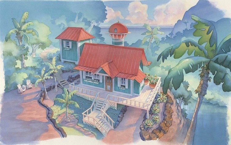 Animated_Antic's tweet image. One thing I adore about Lilo and Stitch is that Disney Animation brought back watercolor backgrounds for the film like they did on Snow White and the Seven Dwarfs and Dumbo to make the lush look of Hawaii. It was worth it cause it really looked gorgeous.
