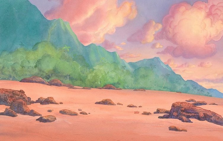 Animated_Antic's tweet image. One thing I adore about Lilo and Stitch is that Disney Animation brought back watercolor backgrounds for the film like they did on Snow White and the Seven Dwarfs and Dumbo to make the lush look of Hawaii. It was worth it cause it really looked gorgeous.