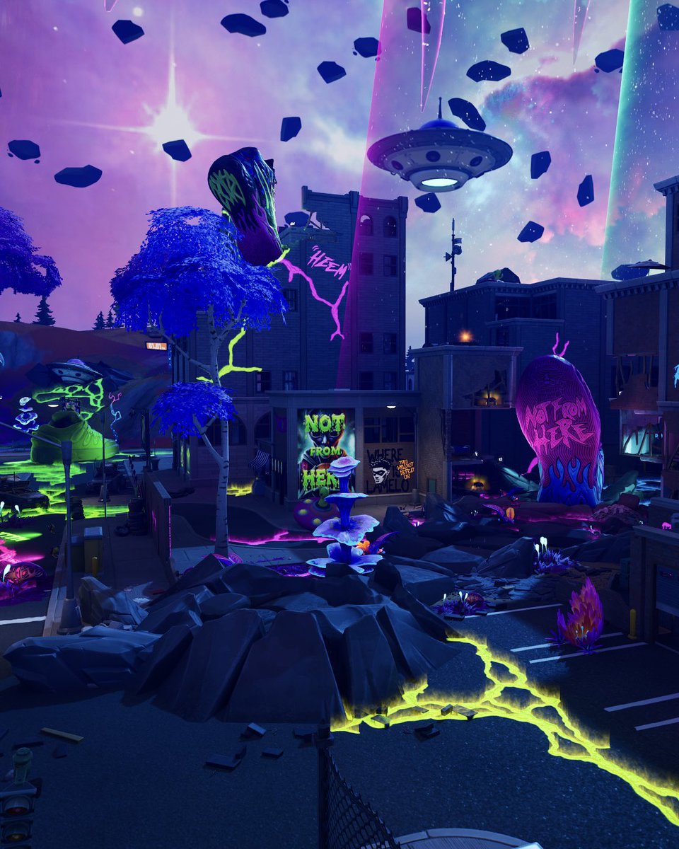 PUMAHoops's tweet image. Melo is taking his game to another galaxy 🕺🛸💕

Challenge your squad in the Tilted Zone Wars 🛸 @PUMA x LaMelo Ball available now in Fortnite. 

Tap to play and cop your MB.04s: fortnite.com/@puma_official…