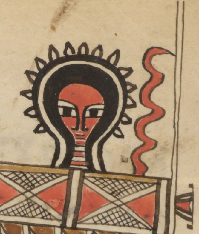ArtEthiopic's tweet photo. If I'm ever in a position where I have to pick a ḥarag (= decorative headpiece) to fight for me, this is the one I would choose

Ethiopia, 19th c.   #harag #headpiece #decoration #geez #fighterz #africanart https://t.co/fXfrndga3B