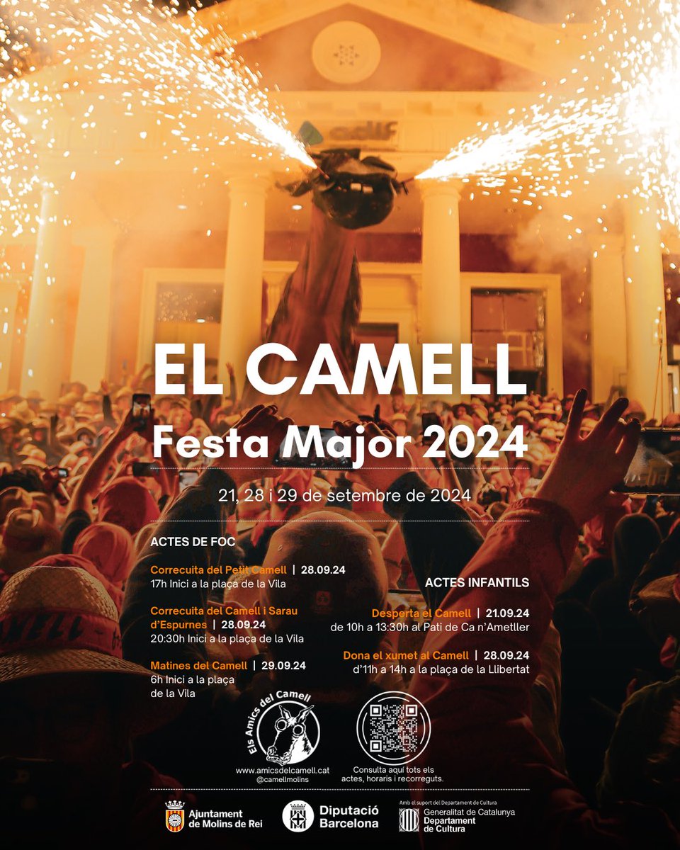 Tic-tac… Sant Miquel ja és aquí camellaires! 

Consulta tota la informació al web dels amicsdelcamell.cat.