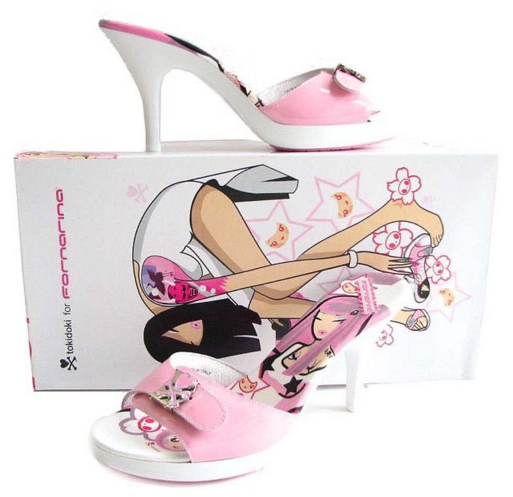 from the tokidoki x fornarina collab heels