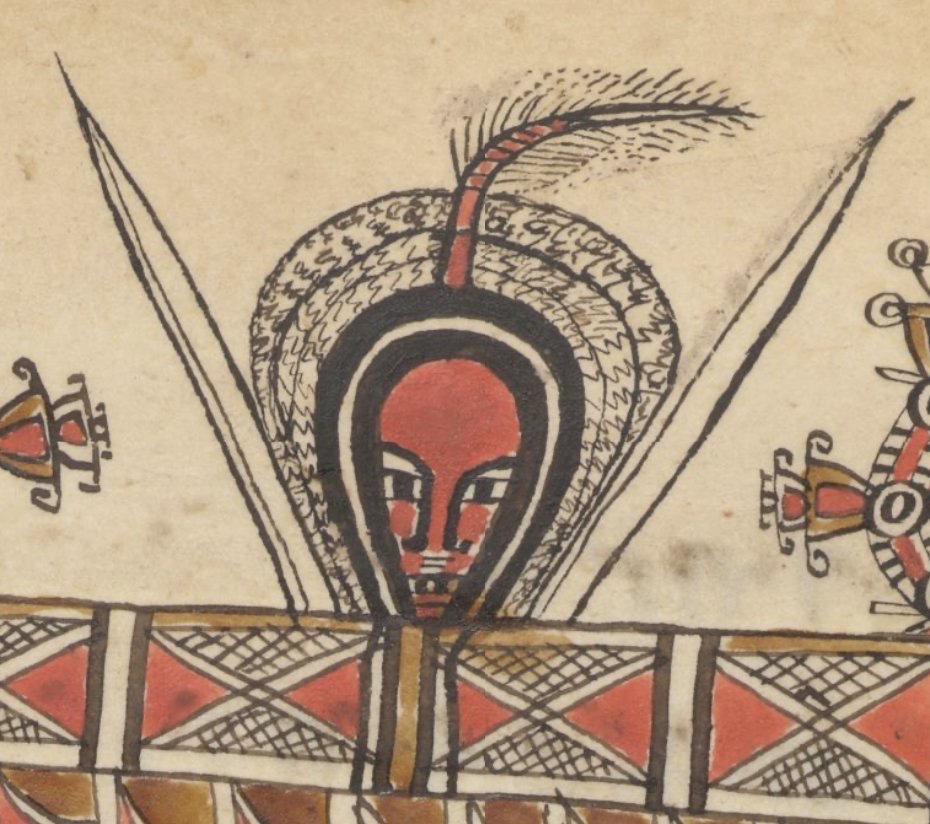 ArtEthiopic's tweet photo. If I'm ever in a position where I have to pick a ḥarag (= decorative headpiece) to fight for me, this is the one I would choose

Ethiopia, 19th c.   #harag #headpiece #decoration #geez #fighterz #africanart https://t.co/fXfrndga3B