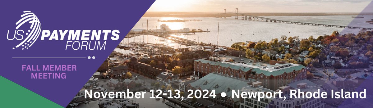 USPaymentsForum's tweet photo. Register now for our Fall Member Meeting in Newport, Rhode Island. ⛵🍁 @BankofAmerica, PULSE and @Mastercard will explore the evolution of #tokenization in a keynote you won't want to miss! 🔗https://t.co/1kAQKUoe7C https://t.co/GlGyywpGIF