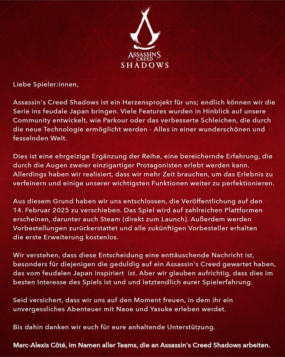 Assassins Creed GSA tweet media