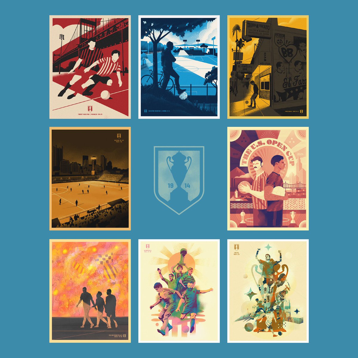 BlakeInk's tweet photo. The final is upon us! The @opencup has been a genuine trip. Thanks for coming along. And prints are now available! Purchase them here: https://t.co/OdYTmnX6jG https://t.co/8h5TMjj0i7