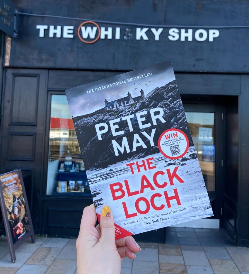 QuercusBooks's tweet photo. We've loved seeing The Black Loch out and about in shops this month! 

Don't forget you can pick up a sample from @TheWhiskyShop and enter to win a Scottish hotel break, bottle of Loch Lomond, and signed copy of @authorpetermay's new crime novel

To enter: https://t.co/SWpKZXYuMT https://t.co/JOwNBAPgEu