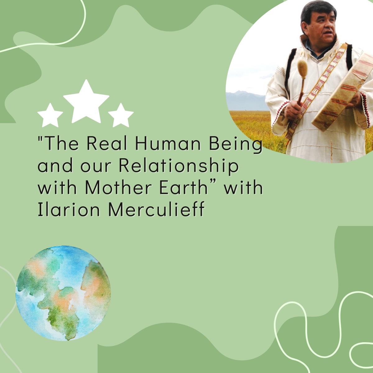 Join us for the inaugural event in our #earthcenteredpedagogy Speaker Series: "The Real Human Being and our Relationship with Mother Earth" with Ilarion 'Kuuyux' Merculieff, Ugangan Elder. Time: Time: 3-4pm, Thursday, Sept. 26 ET. Register here: bit.ly/47I9ZBm