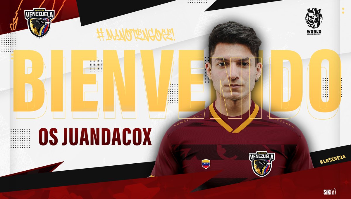#CR | ¡Presentación! 🔴

Tras realizar un Round Robin para ocupar la última plaza de la selección, se une una nueva incorporación a este gran equipo. 

¡Bienvenido, <a href="/JPDacox/">JuanD ♠️</a>! 🇻🇪

#LaVinotintoCR • #LaSeVe24