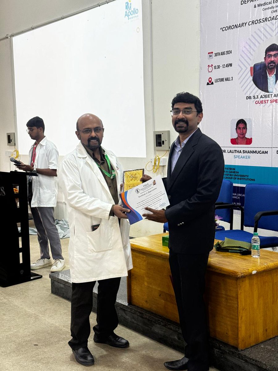 VMCH_official's tweet photo. Department of Physiology and Medical Education Unit, VMCH conducted a CME – CORONARY CROSSROADS – Basics to Bedside
on 30.08.2024 at Lecture Hall- 3 from 10.30 AM to 12.45 PM. https://t.co/3z3hmMAcVm