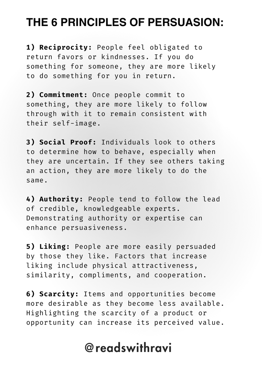 The 6 Principles of Persuasion: