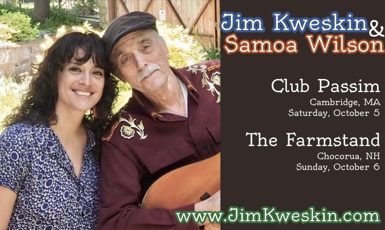 Delighted to have 2 concerts w/the wonderful <a href="/mookymomo/">mooky momo</a> &amp; terrific back-up musicians coming up:

<a href="/clubpassim/">Club Passim</a> Cambridge MA Sat Oct 5
In person AND live streamed!
Tix passim.org/live-music/eve…

The Farmstand Chocorua NH Sun Oct 6 
Tix thefarmstand.net/the-store/jim-…

Hope to see you there.