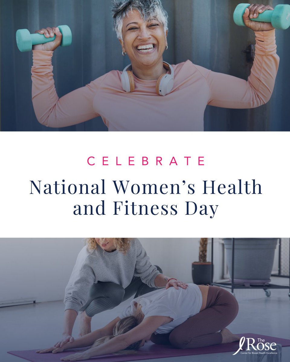 On National Women’s Health &amp; Fitness Day, women gather at local health and fitness events to begin or continue a healthy journey. 

How will you celebrate? Share in the comments below.

#BreastCancerAwareness
#ForTheRose
#TheRoseHouston
#WomensHealthFitnessDay
