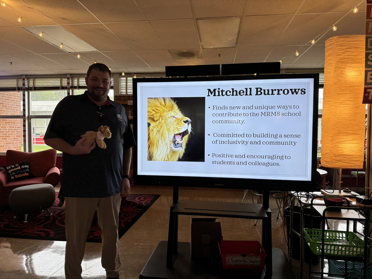 Celebrated on Monday by recognizing our ROAR Worthy Staff Members of the Month for September. Congrats Ms. Werrell, Ms. Banks and Mr. Burrows! <a href="/MRMSlions/">Middle River Middle</a> <a href="/brownmrms/">William Brown</a> <a href="/ERothman31/">Evan Rothman</a> <a href="/AtwoodStarkey/">Sarah Atwood-Starkey</a>