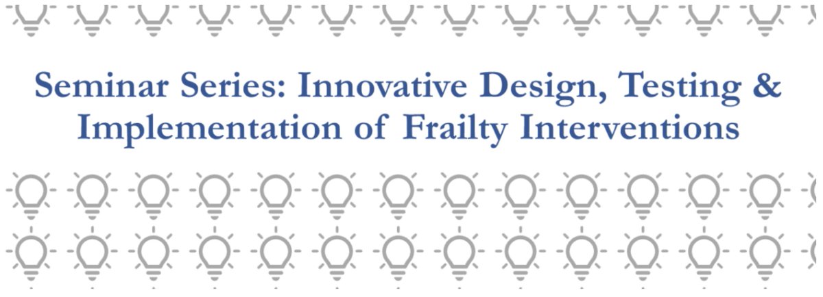 Johns Hopkins Frailty Science #FrailtyFighter (@frailtyscience) on Twitter photo 📣New virtual #FrailtyScienceSeminar series!
Innovative #Design, #Testing & #Implementation of #Frailty #Interventions Begins Weds., 10/23 9-10am EST
The Surgical Pause: Update and Lessons Learned from a Randomized Trial w/@ShipraAryaMD <a href="/StanfordMed/">Stanford Medicine</a>
Info: bit.ly/FrailtyScience… 📣New virtual #FrailtyScienceSeminar series!
Innovative #Design, #Testing & #Implementation of #Frailty #Interventions Begins Weds., 10/23 9-10am EST
The Surgical Pause: Update and Lessons Learned from a Randomized Trial w/@ShipraAryaMD <a href="/StanfordMed/">Stanford Medicine</a>
Info: bit.ly/FrailtyScience…