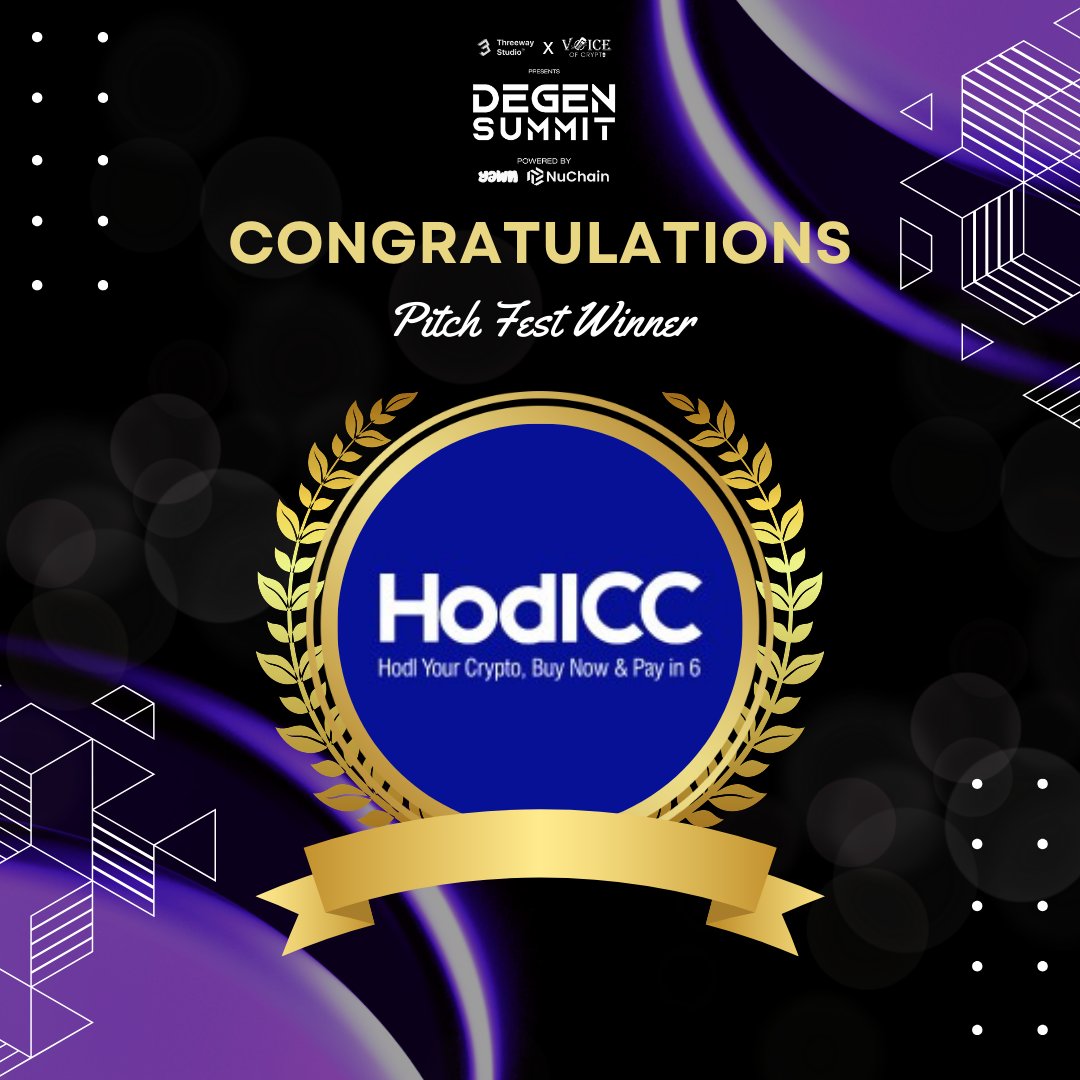 DegensummitOg's tweet photo. 🥁 Drumroll, please... 🥁 And the crown for the Pitch Fest at the DEGEN Summit goes to... @hodlcc_! 🎉 Their game-changing innovation wowed the judges and stole the spotlight.
#DeGenSummit #Web3 #Crypto #CryptoEvent #Blockchain https://t.co/556rNCLvcX