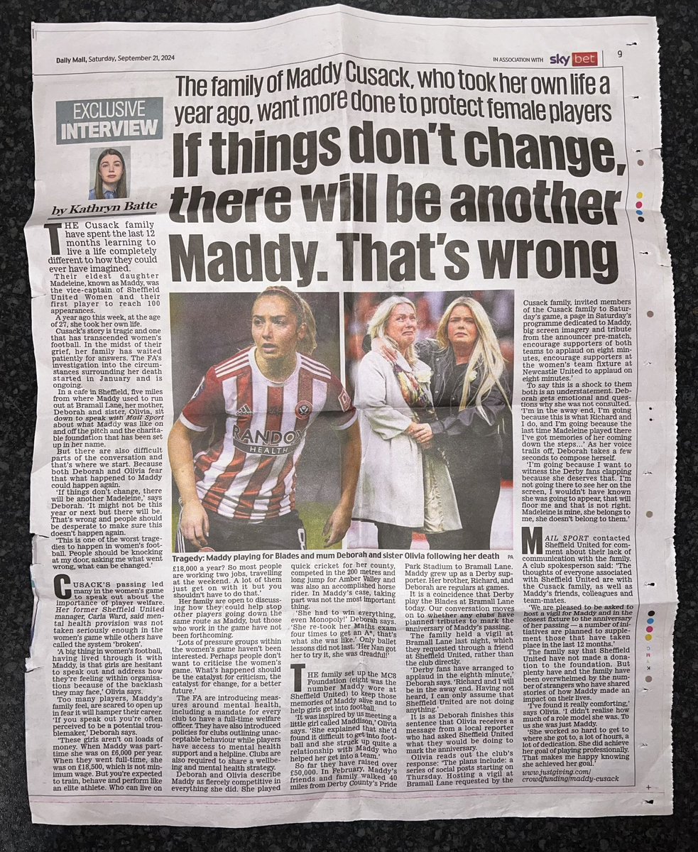 Gazza (@mrgaryreed) on Twitter photo Thanks to my friend <a href="/TheEskrimadork/">Jim Woolley</a> for bringing this newspaper article into work today.
<a href="/MC8_Foundation/">themaddycusackfoundation</a> Thanks to my friend <a href="/TheEskrimadork/">Jim Woolley</a> for bringing this newspaper article into work today.
<a href="/MC8_Foundation/">themaddycusackfoundation</a>