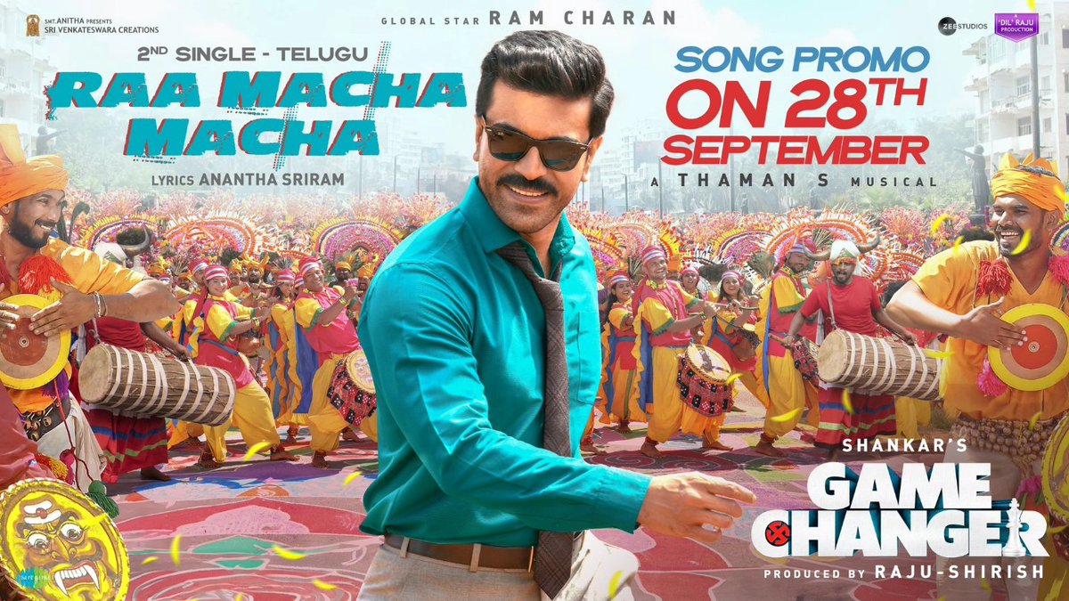 moviemanblogger's tweet photo. GAME CHANGER 2ND SONG PROMO OUT ON 28TH SEPT
#gamechanger #gamechanger2024 #damtudikhaja #raamachamacha #gamechangermovie #jaragandi #jaragandisong #ramcharan #kiaraaliadvani #sshankar #shankar #kiaraadvani  #gamechangersecondsingle #sthaman #moviemanblogger
@moviemanblogger https://t.co/BdbfGoAuhP