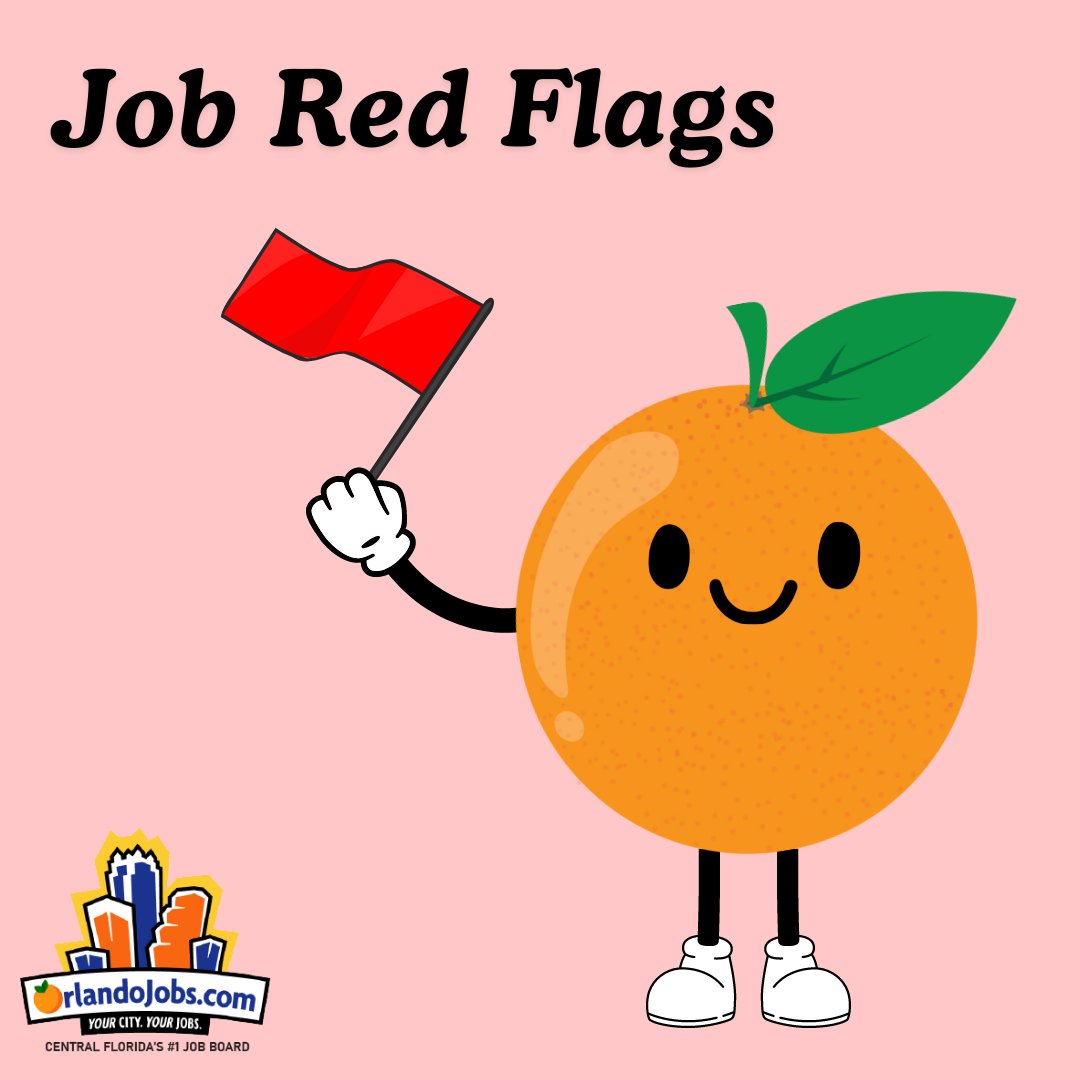 OrlandoJobs's tweet image. Navigating the job market can be tricky—watch out for these red flags! 🚩 #JobMarketTips #CareerAdvice #OrlandoJobs