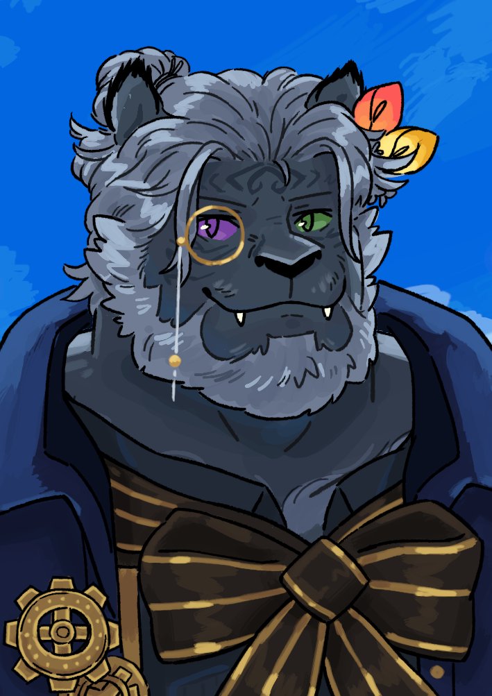 Commission done for <a href="/custardalvis/">Custard-Filled Alvis</a>. ⚙️💙