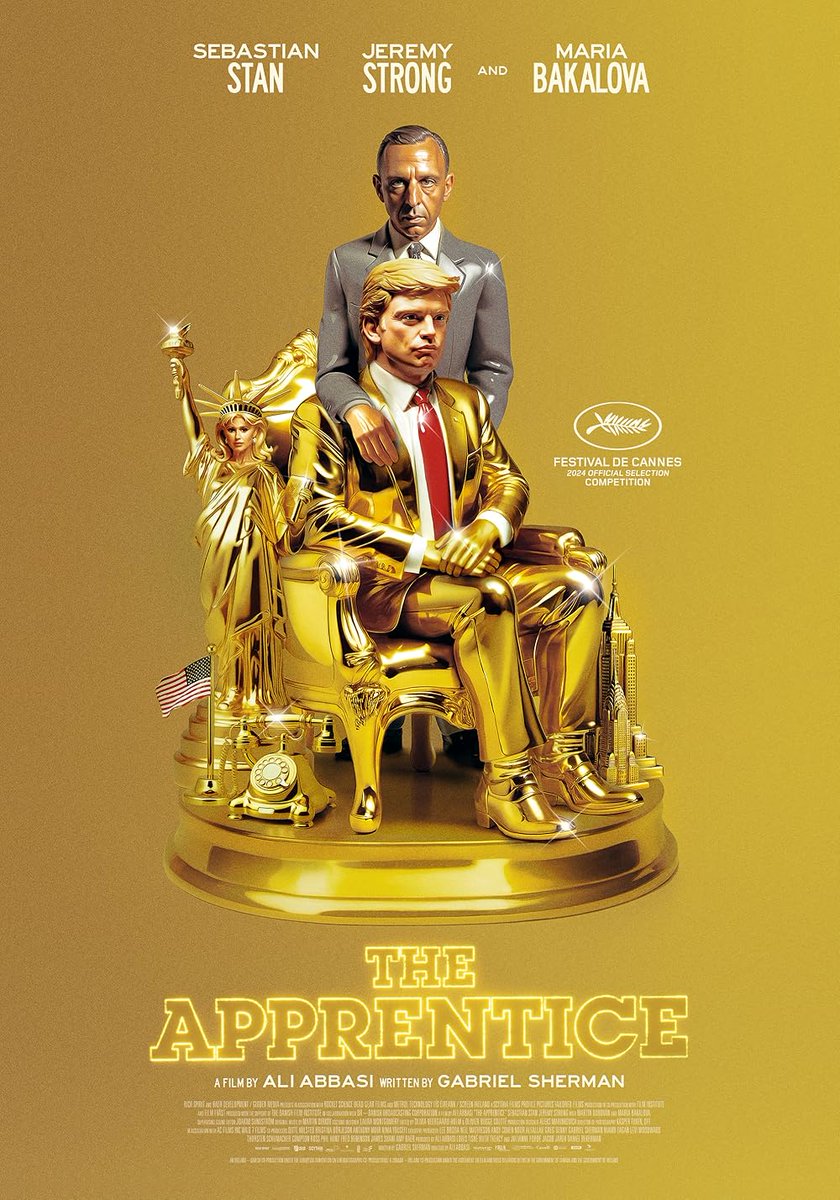 #TheApprentice is the Opening Day/Night Film of our TCFF TUESDAYS FALL 2024 SEASON! This Tuesday, Oct. 1st @ 1pm, 4pm &amp; 7pm @ the State. This is the movie Trump &amp; his financial backers tried to kill so no one would see it before November 5th! Tix here: secure.traversecityfilmfest.org/websales/pages…
