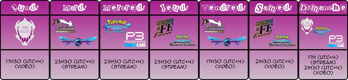 Kyub974's tweet photo. Hoy ! J'ai ajouté deux nouveaux LP au planning ! Désormais, la semaine est complète ! https://t.co/X08mwmiEVE