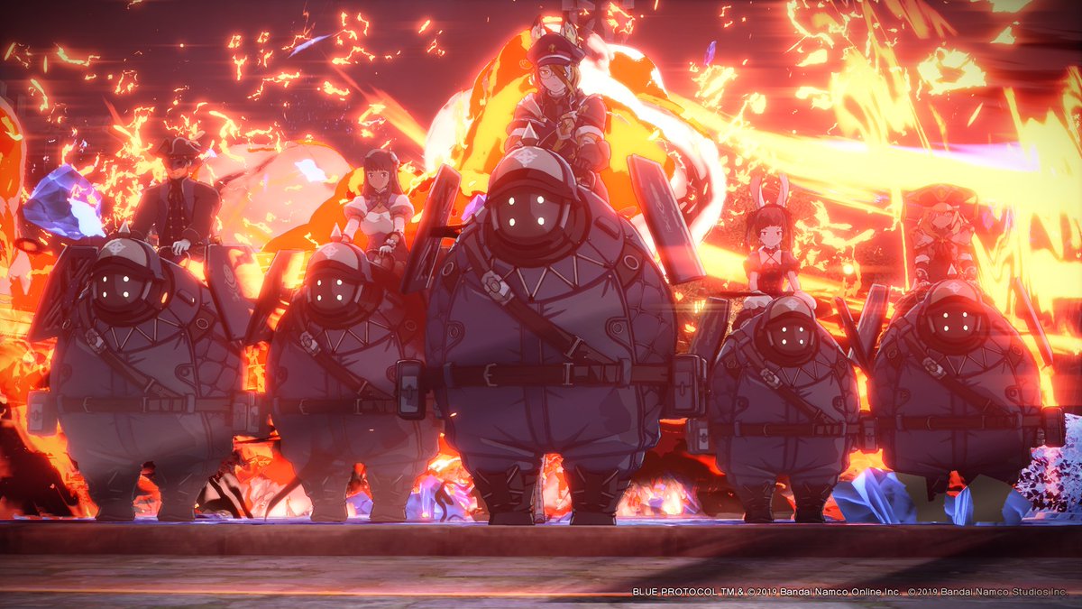 そして今日一番ツボった一枚！
今回のマウントを持ってたチムメンと並んで撮ってたら思いついた…！
HSY外部顧問のエフェクト師の詩音さんにエフェクト付けて！ってお願いして撮れたやつ！
威圧感がすごい！やっぱりエフェクト有は違う…！
薙ぎ払え！って言ったら目からビーム出してきそう🫠