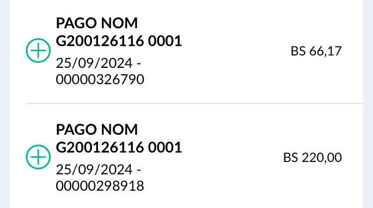 Nuevamente el depósito de mi quincena como profesora en la UCV esta vez bolívares 66,17 + 220,00 correspondientes a una prima, así comenzaremos el año escolar 2024-2025. Salarios inhumanos de un “gobierno humanista”. INACEPTABLE.