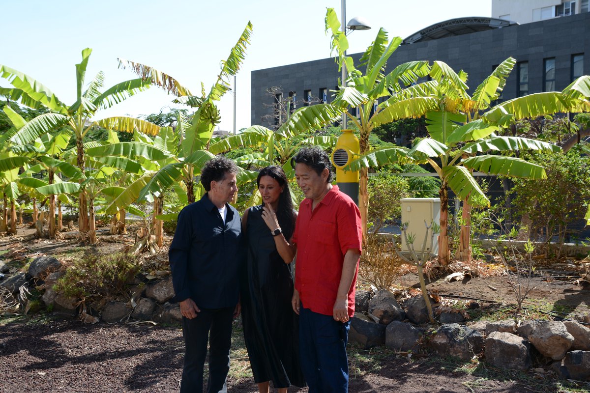 FernandoMenis's tweet photo. An absolute pleasure to welcome my dear friend #MinsukCho #MASSSTUDIES #SerpentineGallery for a tour of some of my architectural works here in #Tenerife, #ElTanque, #PresidenciadelasIslasCanarias alongside @DulceXerach @AmigosTanque https://t.co/99srMKcwPY