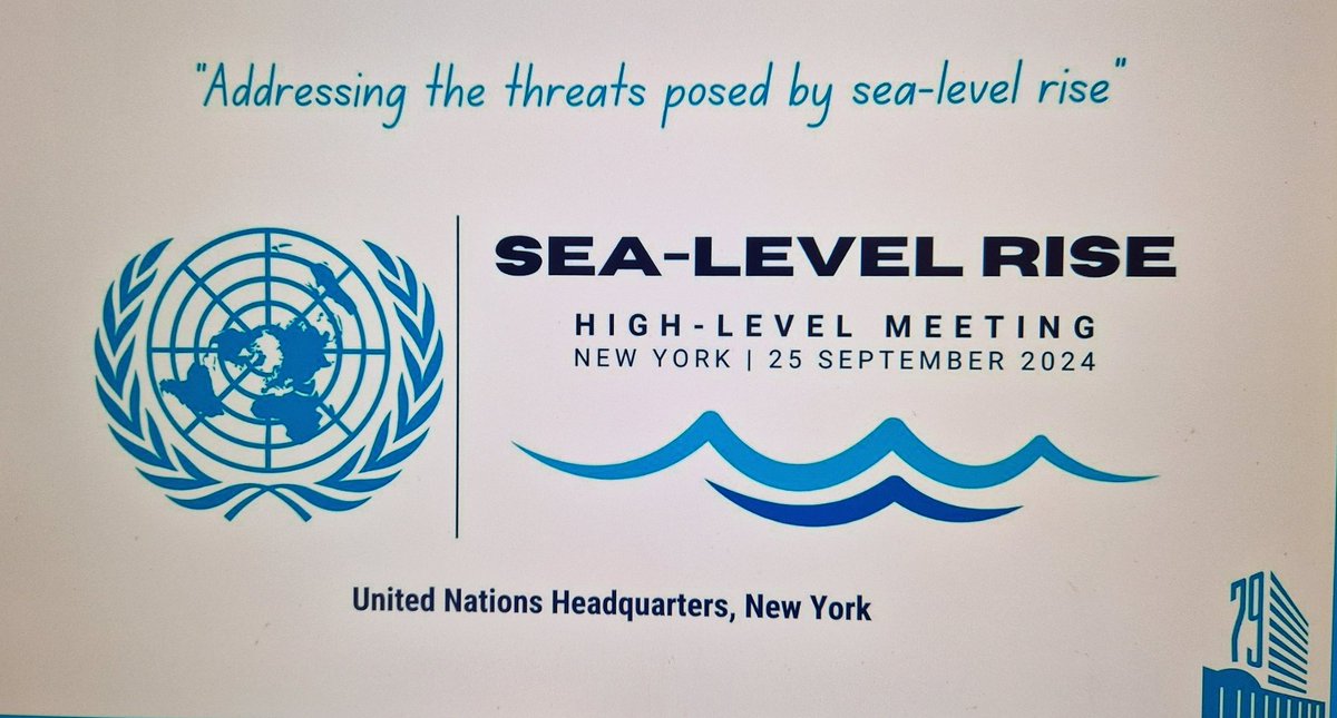 🇲🇭 President Dr. Hilda Heine of Marshall Islands speaks for #climatejustice &amp; maritime boundary safekeeping at high-level meeting on sea-level rise today at <a href="/UN/">United Nations</a> HQ: "We are not going to change the map for a crisis we did not cause". #ShoreUp 🌊 🇺🇳 #SeaLevelRise #UNCLOS