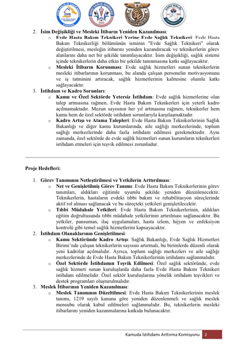 ahmetesmer2121's tweet photo. Evde Hasta Bakım Teknikerleri için oluşturduğumuz “Stratejik İstihdam ve Mesleki Güçlendirme Projesi” ile branşa yeni bir inovasyon kazandıracağız!

Kamu Birliği Konfederasyonu Kamuda İstihdamı Artırma Komisyonu olarak Evde Hasta Bakım branşı için oluşturduğumuz çözümü bakanlığa taşıyacağız!