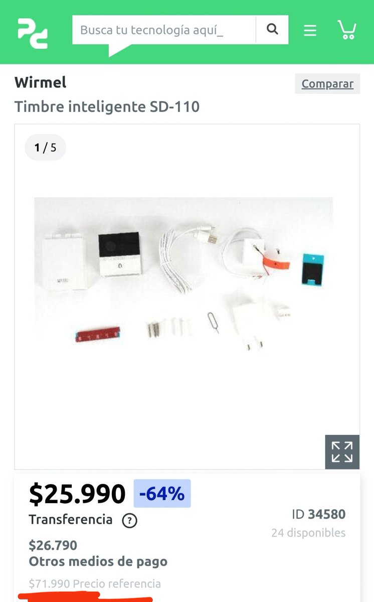 biozeo's tweet photo. @CesarBertuline @DescuentosRata Buen punto... así como está induce a confusiones. Dejo por acá el dato: el precio de referencia es $71.990 (está con 64% de descuento) https://t.co/QZEBHGyqrG