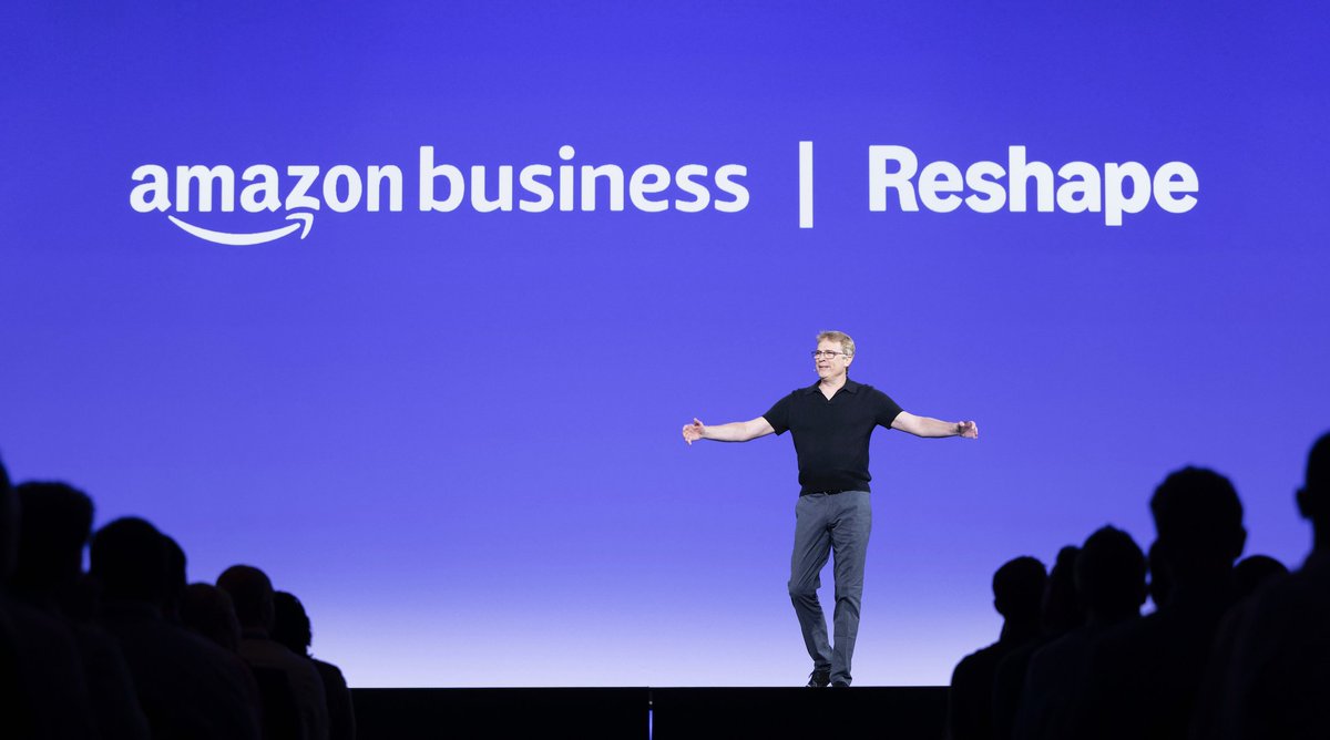 AmazonBusiness's tweet photo. Successful start to #ABReshape! It’s been great to reconnect with partners, peers, and customers to hear how they’re adapting to #procurement changes. We're illuminating how #SmartBusinessBuying can empower teams for even greater impact—more today. https://t.co/2PRYOWwiw0