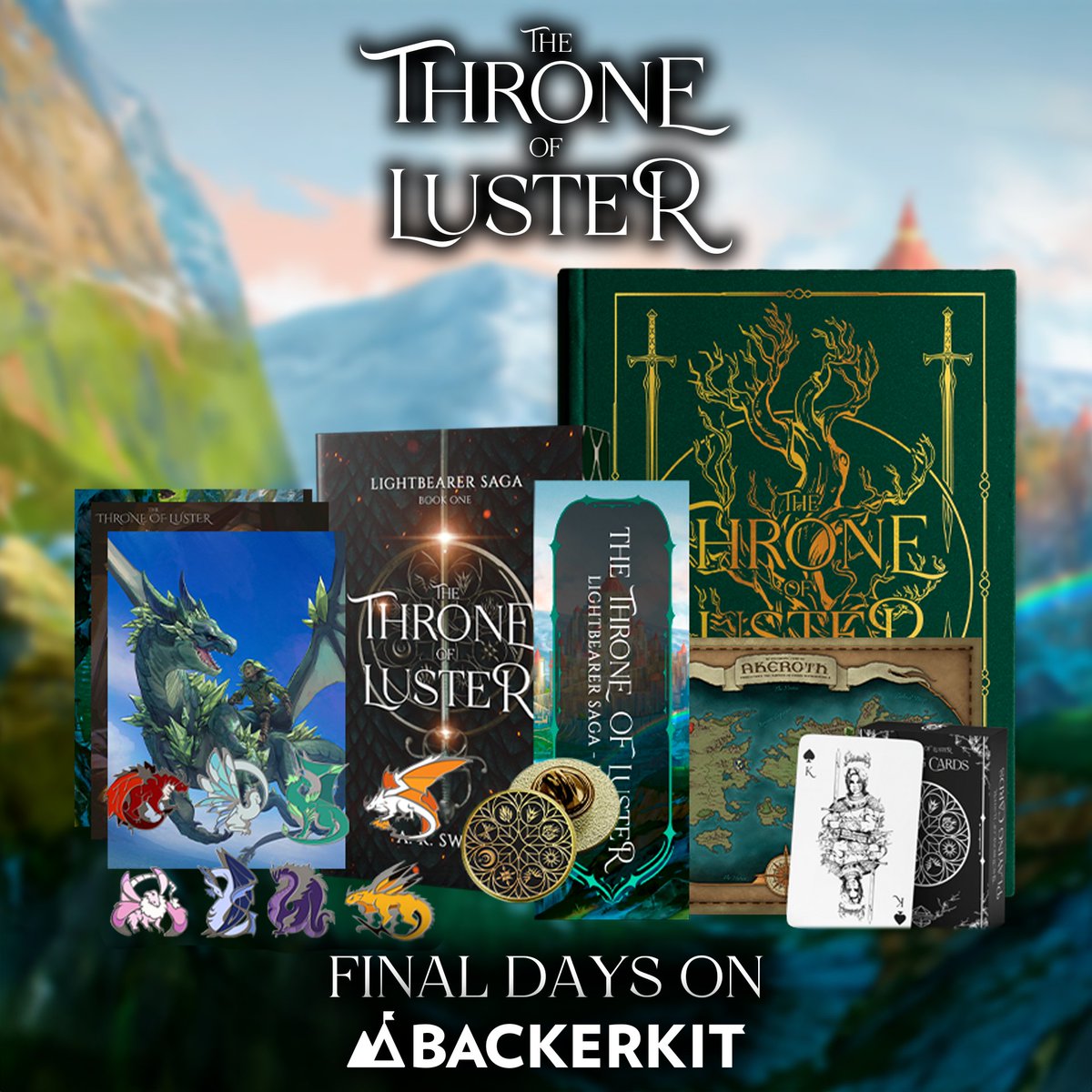 ONLY 24 HOURS LEFT! Let's crush as many stretch goals as possible and don't miss your chance to get the Throne of Luster and all the other add-on goodies available! This is your last chance!