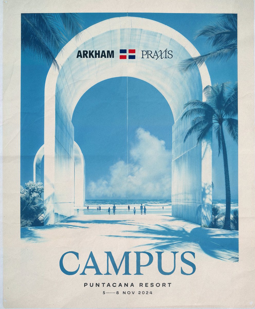 Arkham (@arkham) on Twitter photo ARKHAM x ππ―ππ΅π¦π°: CAMPUS
We are proud to present: CAMPUS, a 3-day pop-up city in the Dominican Republic.
We are bringing the forefront of tech and culture to Punta Cana in November with <a href="/praxisnation/">ππ―ππ΅π¦π°</a>, the first network city-state βοΈ
Apply to join us: ARKHAM x ππ―ππ΅π¦π°: CAMPUS
We are proud to present: CAMPUS, a 3-day pop-up city in the Dominican Republic.
We are bringing the forefront of tech and culture to Punta Cana in November with <a href="/praxisnation/">ππ―ππ΅π¦π°</a>, the first network city-state βοΈ
Apply to join us: