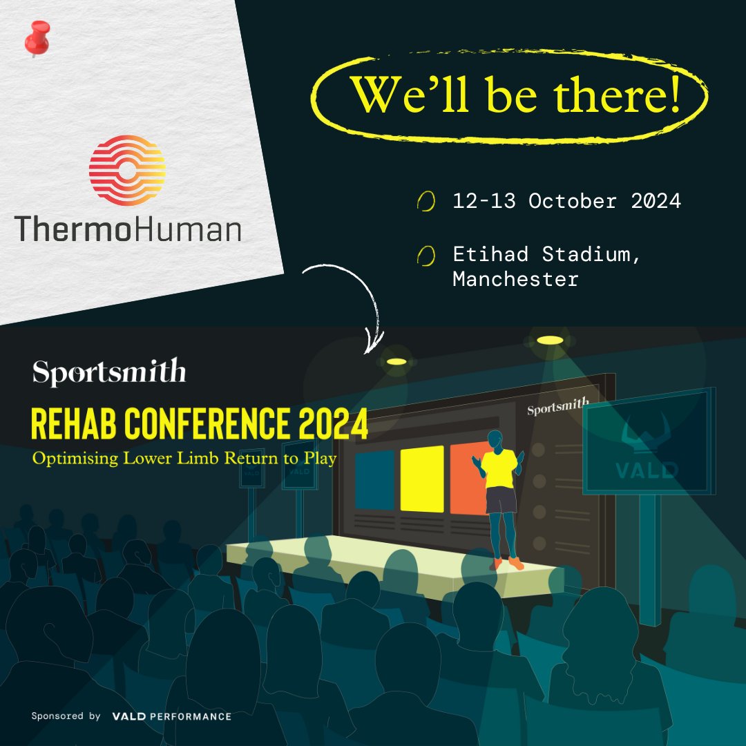ThermoHuman will be at the <a href="/SportsmithHQ/">Sportsmith</a> Rehab Conference 2024!

👉 Visit us at our stand
👉 Connect with our team
💥 For our community! Enjoy a 10% discount

See you in Manchester! 👋
sportsmith.co/events/sportsm…