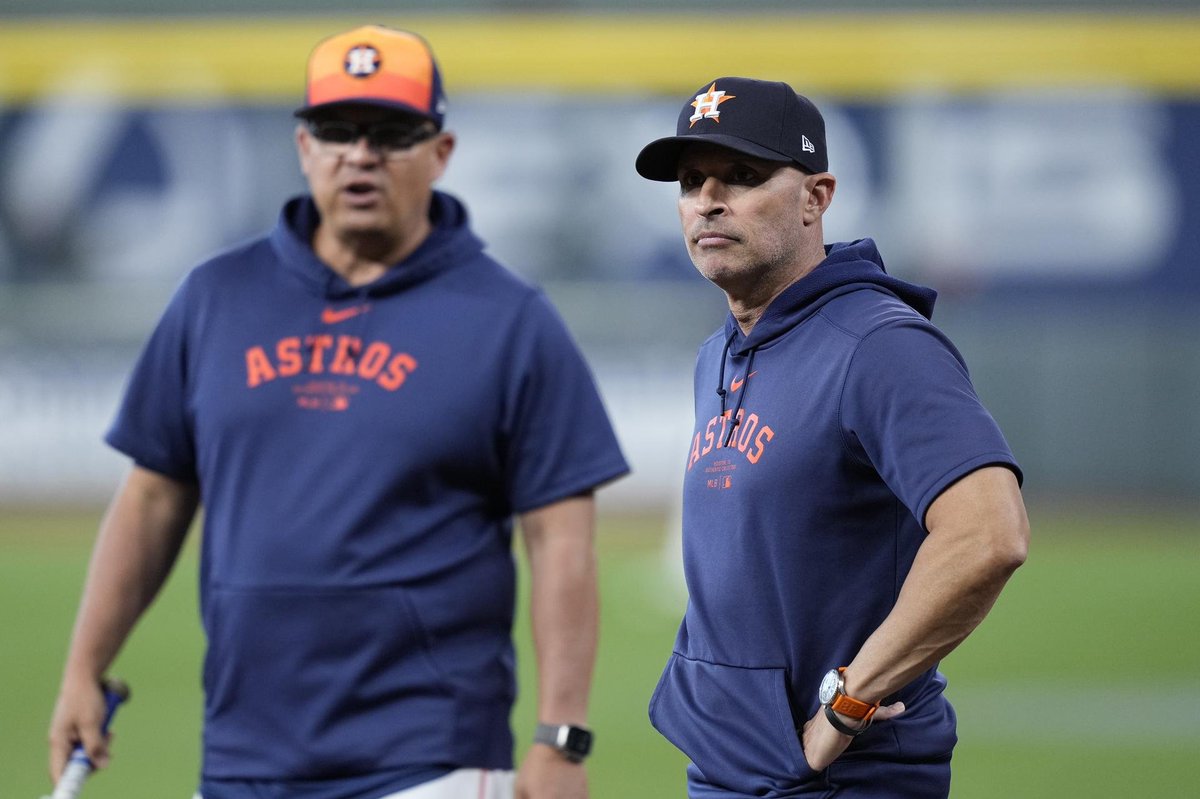 Astros manager Joe Espada and bench coach Omar Lopez carpooled for four years to Minute Maid. Things changed after Esada took over as manager, but they drove together Tuesday and talked about how far they've come.

And more in this Newsletter.

➡️➡️➡️shorturl.at/RSFWG