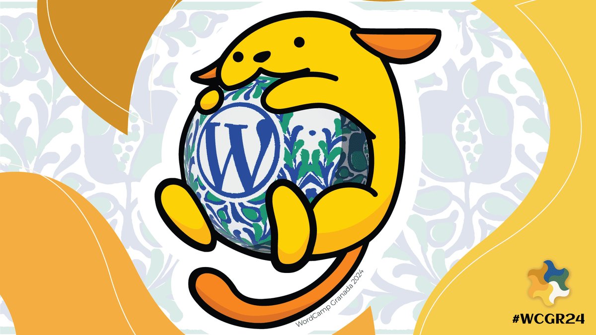 ¡Conoce a 𝗪𝗮𝗷𝗲𝗲! 😍 

El Wapuu que trae la esencia de Granada a nuestra WordCamp.

Su nombre, que proviene del árabe y significa "𝗳𝗲𝗹𝗶𝘇".

Una palabra que refleja el espíritu alegre e inclusivo de #WCGR24.