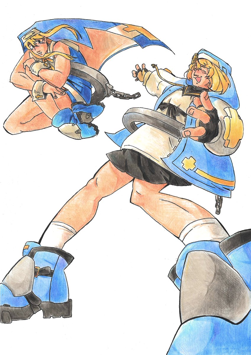 Hex_fish's tweet photo. Self acceptance 
#GuiltyGearStrive #GUILTYGEAR #ggst #Bridget https://t.co/E6NnxsWOtJ
