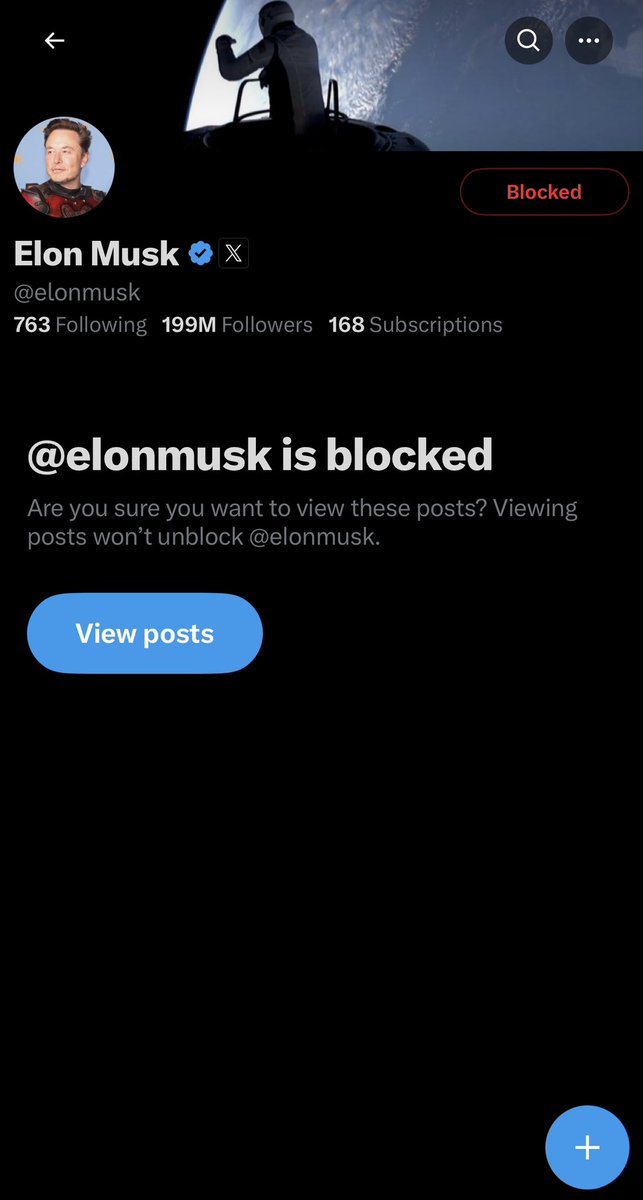 I’ve done it before and I may have to again. #BlockElon