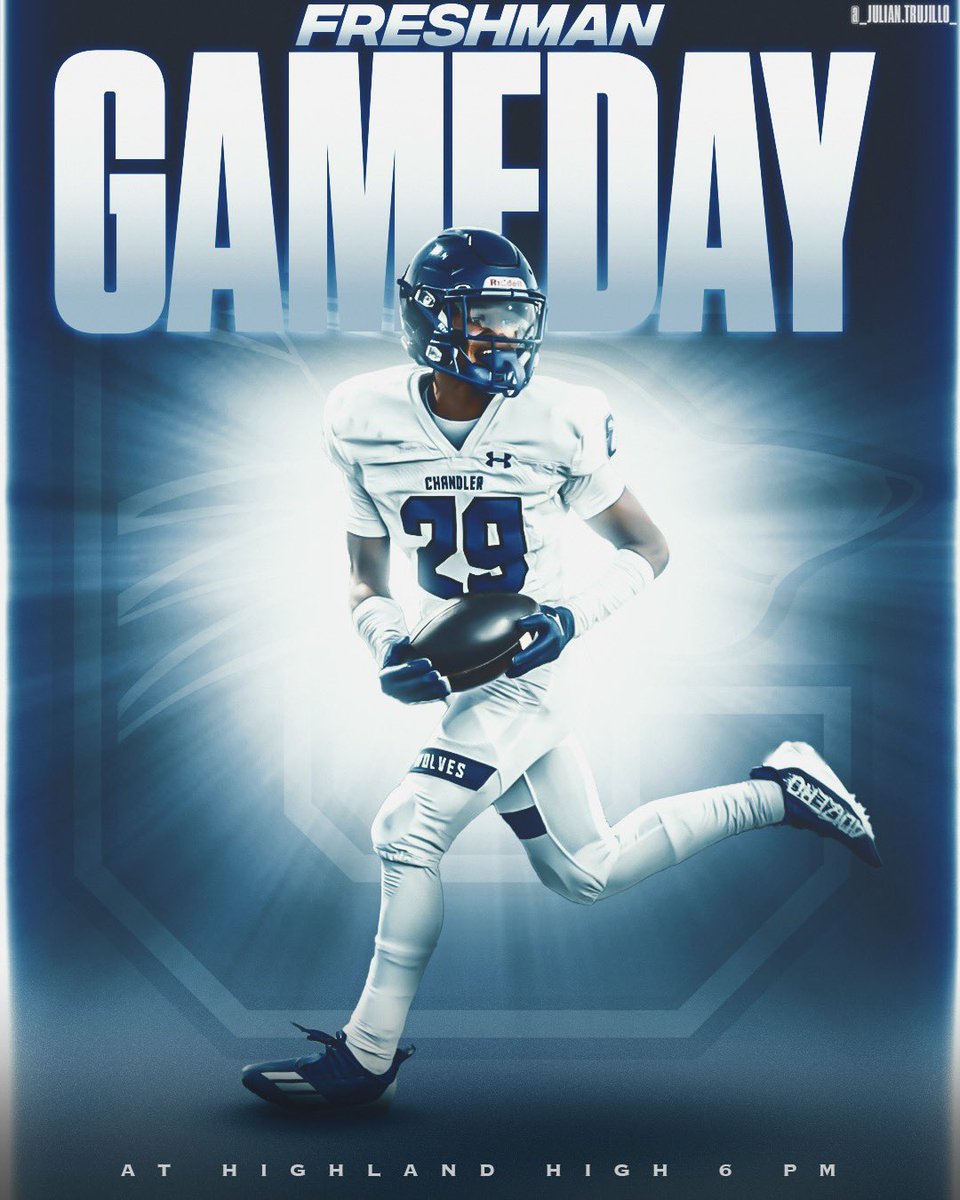 chandler_wolves's tweet image. Freshman Game Day!! @ Highland 
#WeUpNext🐺🔵🏈