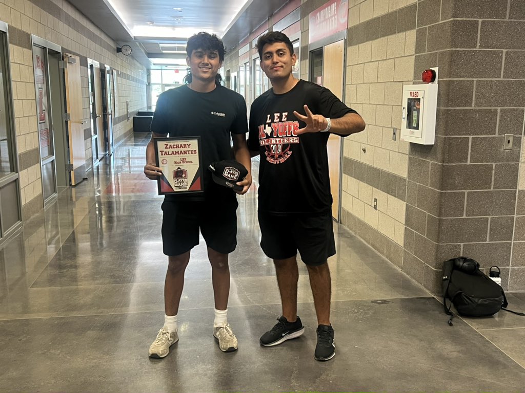 LEE Vols Football (@leevolsfootball) on Twitter photo 🏈 Our QB, Zach Talamantes, was nominated as one of the Week 3 Jon Wayne Players of the Week! Zach’s hard work and leadership is paying off. Let’s show him some love and congratulate him! #JonWaynePlayerOfTheWeek #EAT
<a href="/leeneisd/">LEE VOLUNTEERS</a> <a href="/leevolsbooster/">LEE Athletics Booster Club</a> <a href="/NeisdAthletics/">NEISD ATHLETICS</a> 🏈 Our QB, Zach Talamantes, was nominated as one of the Week 3 Jon Wayne Players of the Week! Zach’s hard work and leadership is paying off. Let’s show him some love and congratulate him! #JonWaynePlayerOfTheWeek #EAT
<a href="/leeneisd/">LEE VOLUNTEERS</a> <a href="/leevolsbooster/">LEE Athletics Booster Club</a> <a href="/NeisdAthletics/">NEISD ATHLETICS</a>