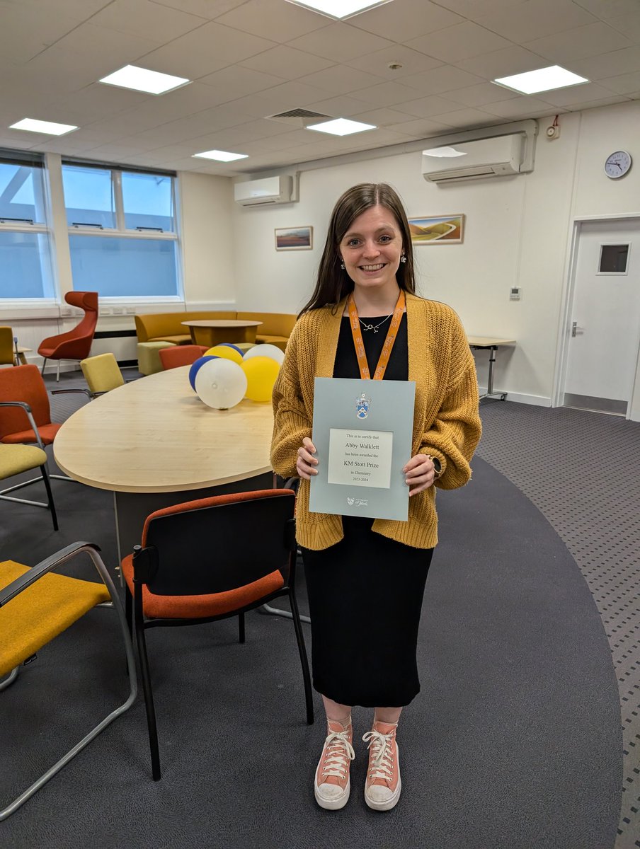 Chemical Biology Group @ UoY (@chembiolyork) on Twitter photo We're incredibly proud of <a href="/abby_walklett/">Abby Walklett</a>, a final year PhD student from the MAF lab who gave an exciting and engaging talk this afternoon about her research as one of the recipients of the prestigious KMS Prize <a href="/ChemistryatYork/">Chemistry at York</a>! And congratulations to the other winners 🎉 We're incredibly proud of <a href="/abby_walklett/">Abby Walklett</a>, a final year PhD student from the MAF lab who gave an exciting and engaging talk this afternoon about her research as one of the recipients of the prestigious KMS Prize <a href="/ChemistryatYork/">Chemistry at York</a>! And congratulations to the other winners 🎉
