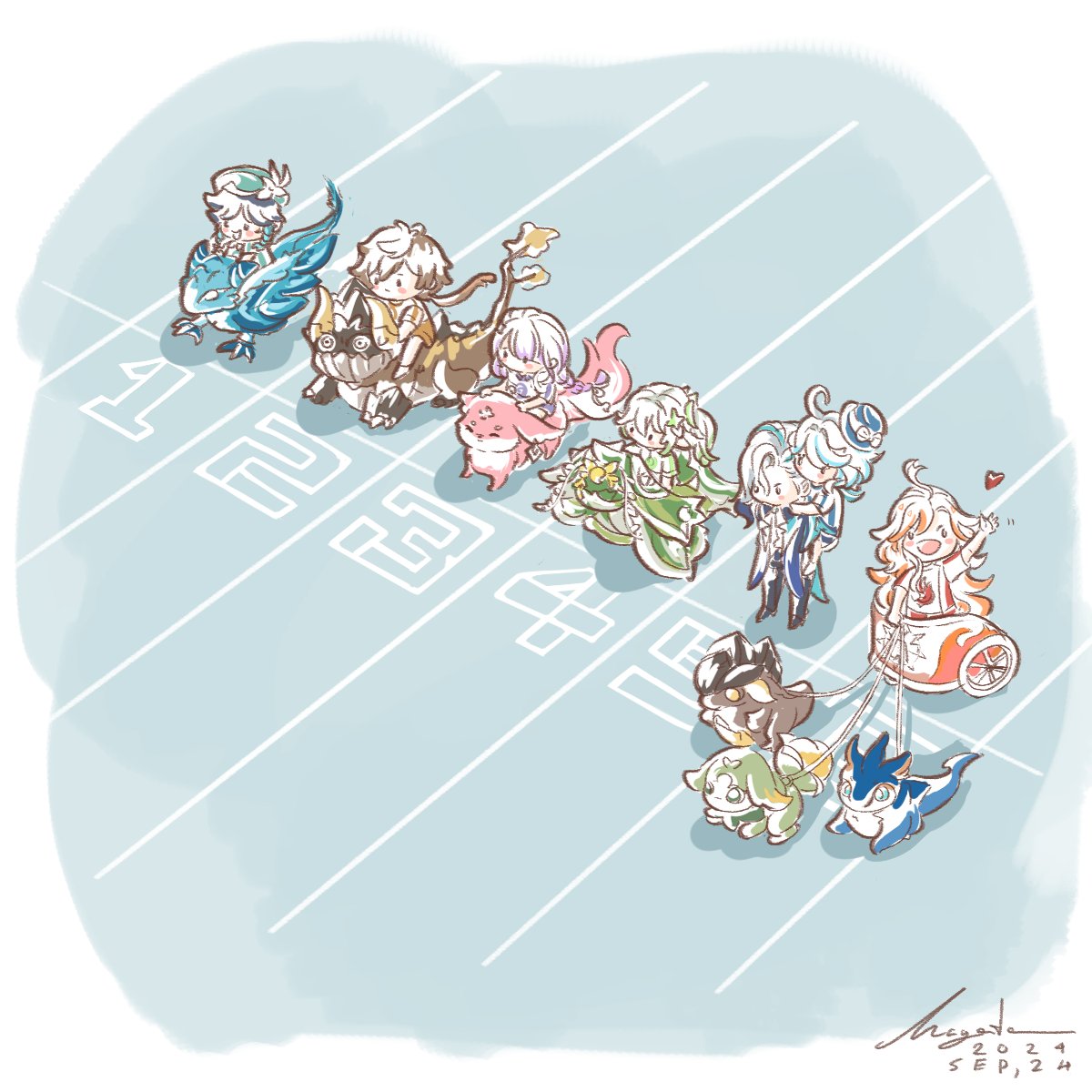 magentana's tweet photo. Dragon Race 🏆

#GenshinImpact #Mavuika #Zhongli #venti #RaidenEi #Nahida #Furina https://t.co/lE23BTU0d1